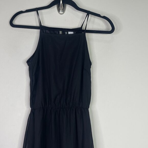 H&M Divided Sleeveless Chiffon Halter Maxi Dress Women's Size 2 - Picture 4 of 8